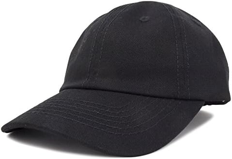 DALIX Infant Baseball Hat Baby Cap Tiny Extra Small Girls Boys in Black