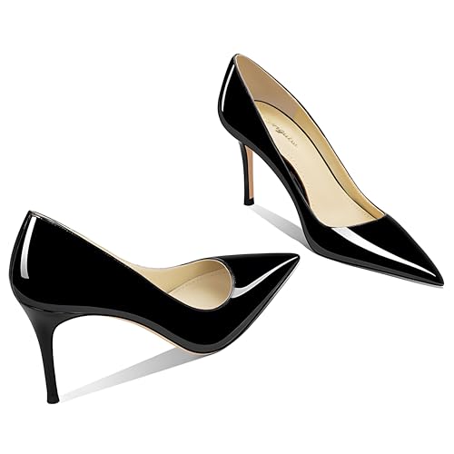 Image of Women's Pointed Toe Stiletto High Heel Pumps 3.15IN Slip-On Party Wedding Evening Shoes