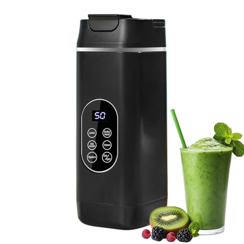 Licuadora para batidos, exprimidor portátil USB, mezcladora de batido inalámbrico, mezcla rápida, diseño recargable, 23.2x8.7x8.7cm, para hogar, cocina, al aire libre, playa