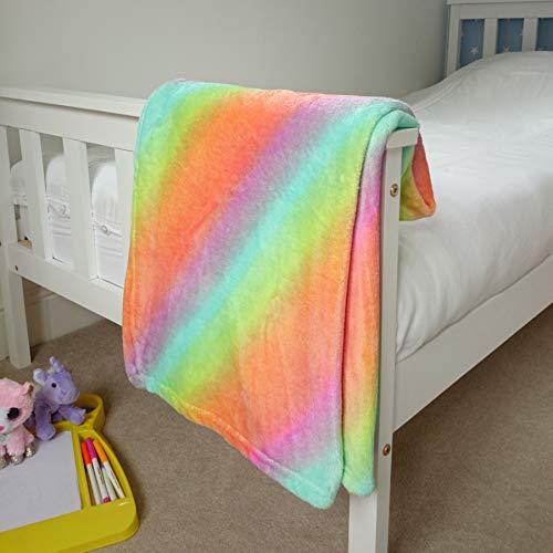 Live It Style It Fleece Blankets For Girls, Soft Fluffy Throw For Kids, Unicorn Gifts For Women, Cosy Blanket Chairs Sofa - Image 4