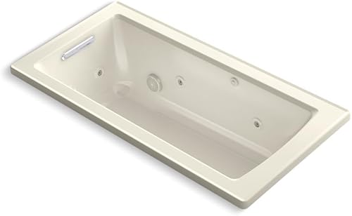 Miniatura 3 de KOHLER K-1947-0 Archer - Bañera de hidromasaje, 60 x 30 pulgadas, color blanco