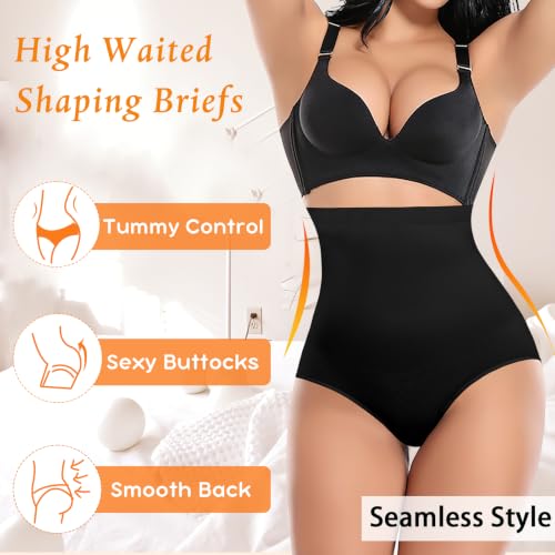 Image of Werena Tummy Control Shapewear Panties for Women High Waisted Body Shaper Slimming Shapewear Underwear Girdle Panty