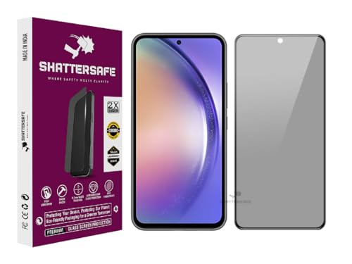 Image of Anti-Spy Privacy Tempered Glass Compatible For Samsung Galaxy A54 [Pack of 1]. 9H Hardness, Anti-Scratch, Edge-to-Edge Protection With Easy Installation Kit & Case Friendly Fit.