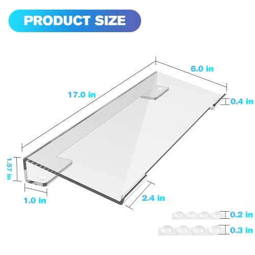 Maxgear Computer Keyboard Stand Keyboard Riser Acrylic Keyboard Stand For Desk Clear Keyboard Holder For Desk With Adjustable Height For Easy Ergonomic Typing At Office, Home, School #TOP5