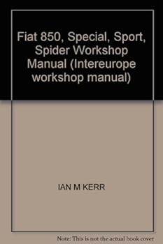 Hardcover Fiat 850, Special, Sport, Spider Workshop Manual Book
