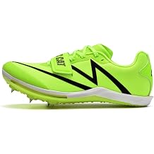 Track and Field Shoes Men Women Spikes Sneakers Full-Length Carbon Plate Track Race Jumping Sneakers Professional Running Tarck Spikes Shoes BFJ Green, Big Kid, Men, 3, Numeric, US Footwear Size System, Medium