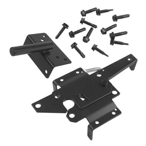 Loquet de portail autobloquant robuste en acier carbone traité - 2