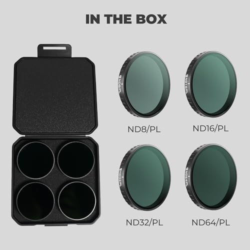 Freewell ND8/PL, ND16/PL, ND32/PL, ND64/PL zestaw filtrów polaryzacyjnych do DJL Osmo Action 6 – niezbędny do nagrywania w świetle dziennym i lepszej przejrzystości