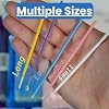 Disposable Micro Applicator Micro Brush for Makeup, Eyelash Extension, Lash and Mascara Application for Personal Care (100 Count (Pack of 1), Blue (L))