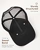 FURTALK Baseball Caps Mens Adjustable Mesh Back Trucker Caps for Men Classics Sunmmer Sun Hat Black #3