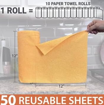 HDX Easy-Tear Microfiber Cloth Roll
