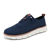 Alicia Maldonado, FABIÁN – Zapatos de Hombre de Malla Casual Elegantes Zapatillas Urbanas Transpirables Tipo Oxford Sneakers Ligeras Cómodas para Oficina Caminar Viaje