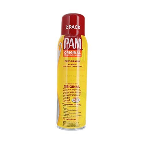 Pam Original Cooking Spray Bundle (2 Pack) - 24 Oz (680g) - No-Stick Cooking Spray Made With Canola Oil Blend - Comes with a Premium Penguin Cooking Spray Card