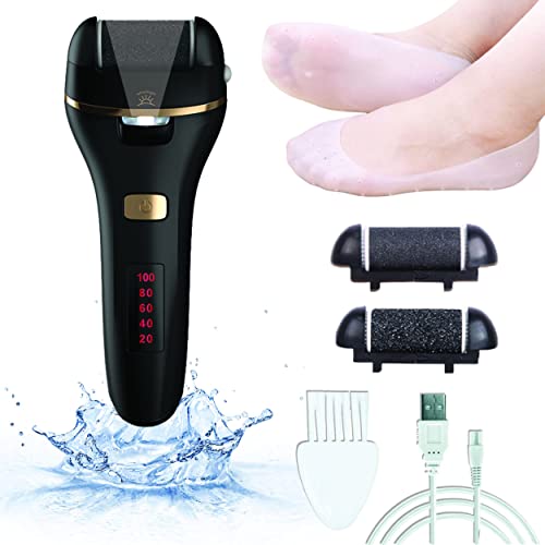 RÂPE/LIME PEDICURE ANTI CALLOSITES : Râpeuse pied sec, peau morte, corne, talons fendillés, crevasses. Limer le talon et appliquer une crème + chaussettes spa. Etanche, rechargeable. kit complet