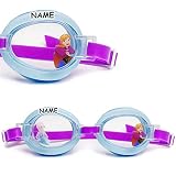 alles-meine.de GmbH Schwimmbrille / Taucherbrille / Chlorbrille - Disney Frozen - die Eiskönigin - incl. Name - Kinder von 2 bis 12 Jahre - verstellbar / wasserdicht & Anti B..