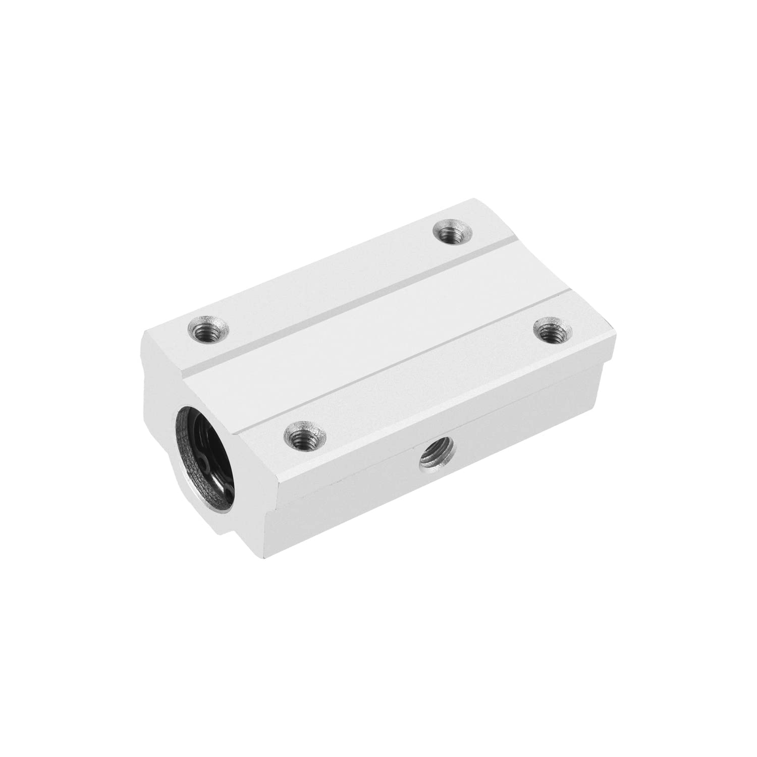 Aicosineg 2Pcs Linear Ball Bearings SCS8LUU Extra Long Square Flange Linear Bearings Slide Block Units 3.14inch Bore 22.83inch Length 8.66inch Width Ball Bearings for Guide Bar Drive Shaft Pillar