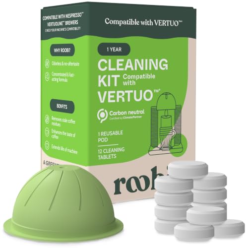 Roobi Cleaning Pods Compatible with Nespresso Vertuo