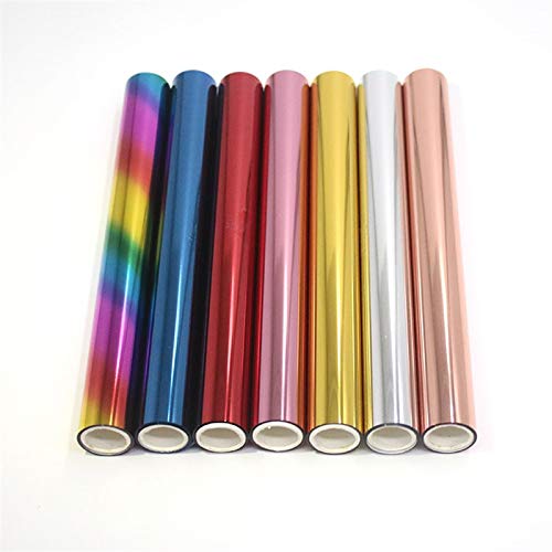 5mx19.3cm Toner Reactive Foil Paper Gold Red Silver Wrapping Paper for Card Making Sparkling Craftwork Scrapbooking Paper Crafts Handmade Foil by LaserPrinter and Laminator
