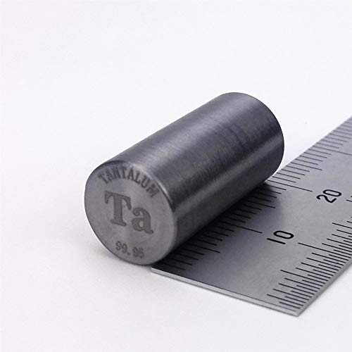 Cylindre de tantale Ta 10 x 20 mm 27,5g métal de haute pureté