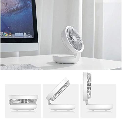 Air Circulating Fan Air-conditioning Partner Swing Desktop Rechargeable with Night Light(D)