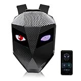 [HARUMAKI] バイク用 リュック オートバイ用ヘルメットバッグ モーターサイクルバックパック ヘルメットバッグ オートバイ サイクリングバッグ プログラム可能なLED発光スクリーンを備えたデザイン ABS+PC素材 防水 耐摩擦 スタイリッシュ プログラム可能で