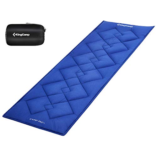 Kingcamp Deluxe Ultralight Camping Cot Bed With Matched Soft Cot Mat Grey #TOP2