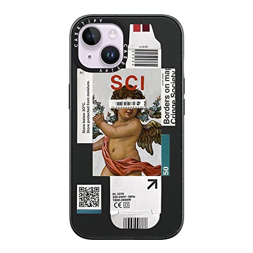 Coque antichoc iPhone 14 CASETiFY Noir mat protège des chutes accidentelles
