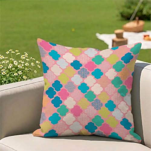�N�b�V�����J�o�[�s���N�h�� ���O 1���Z�b�g 55x55 cm ���l�� ���ʈ�� ���� ���O�p �N�b�V���� �P�[�X ���� �O ���p �A�E�g�h�A �L�����v �x�����_ �� �e���X �\�t�@�[�p (��) 3Z-264