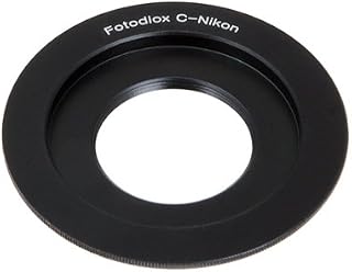 Fotodiox Lens Mount Adapter Compatible with C-Mount CCTV/Cine Lenses to Nikon F-Mount Cameras