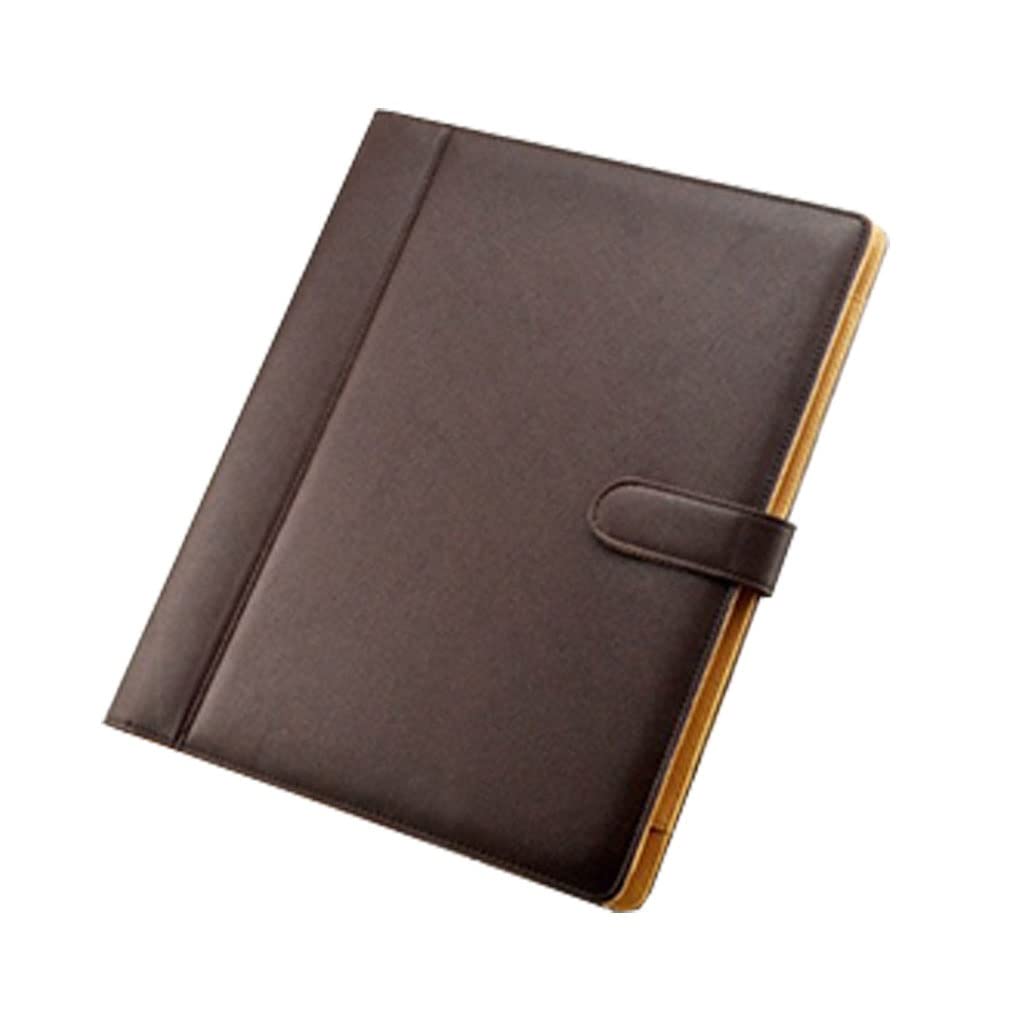Cartella portadocumenti formato A4 Portadocumenti multiuso in pelle PU con 4 anelli, portadocumenti, con raccoglitore rimovibile, per organizer, ufficio, scuola di viaggio