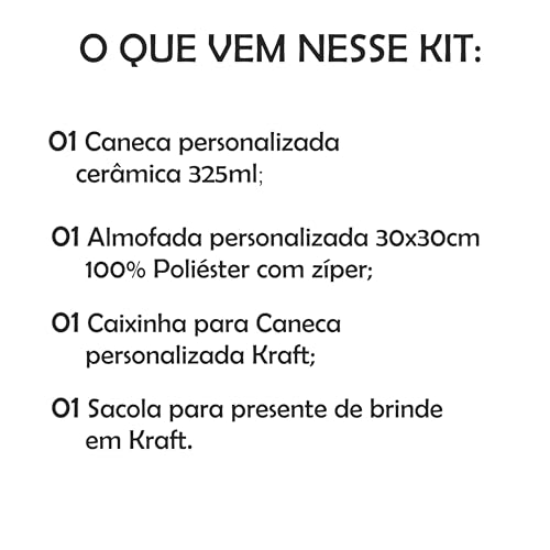 Kit Caneca e Almofada Flork Meme Aniversario
