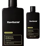 Hawthorne Men's Weightless Conditioner. For Thinning and Thin Hair. Made with Nutrient-Rich Olive Fruit Extract and Sunflower Seed Extract. Sulfate-Free, Paraben Free. 8 fl. oz.