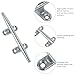 Dock Cleats 4 Pack 6 inch Boat Dock Cleats with Stainless Steel Screws Hot Dipped Chrome Plated Cast Iron Boat Cleats Marine Grade Dock Cleats Rope Cleats for Boat, Kayak, Deck and Décor