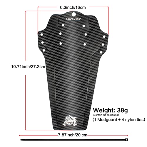 Dogagroom Mountian Bike Fender, 2 Pcs Bike Mud Guard, Front And Rear Bicycle Fender, Mountain Bike Mudguards Set, Mtb Mud Guard, Folding Bicycle Mud Guards Fits 650B 20" 27.5" 29" (3D Carbon Fiber) #TOP1
