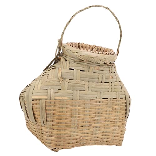 Panier de robuste en bambou pour pêche en rivière et plein air