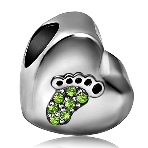 Image of JMQJewelry Feet Jan-December Womens Charms Fits Pandora Charms Bracelets