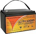 12V 100Ah LiFePO4 Lithium Battery Group 31 with Built-in Smart 100A BMS, 15000+ Deep Cycles & 10-Year Lifespan Rechargeable for RV, Solar, Marine, Home Energy Storage with Low Temp Cut-Off