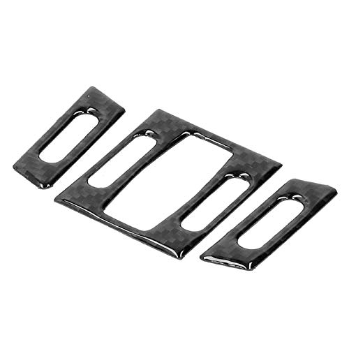 ZDETGU Conjunto de Adornos de Salida de Fibra de Carbono para 5 Series E60 E61 2004-2010 Actualización Interior