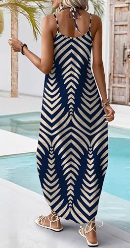 Image of WIHOLL Summer Dresses for Women 2026 Maxi Dress Boho Halter Dress Sundresses Beach Vacation Clothes Travel Outfits