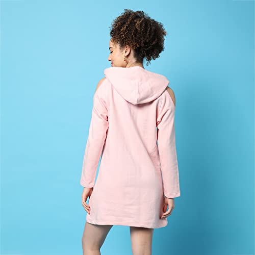 Image of PINACOLADA Women's Sweatshirt with Hoodie Regular Fit for Casual Wear | Cotton Blend Fabric | Hoodie Sweatshirt Crafted with Comfort Fit and High Performance for Everyday Wear