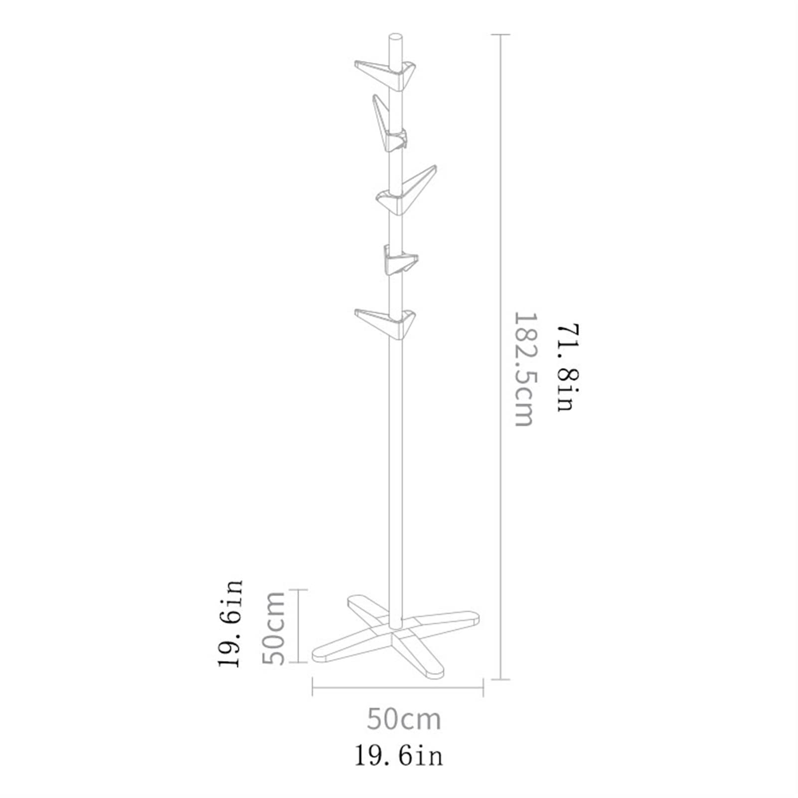TOMYEUS Bastidor de Abrigo Estante de Abrigo for el Piso de la casa de Servicio Pesado de la Sala de Estar del Piso del hogar. Tenedor de la suspensión del Sombrero del árbol