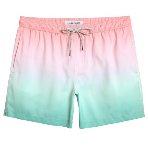 Image of maamgic Mens Swim Trunks 5 Inch with Mesh Lining, Quick Dry Mens Bathing Suit, Swim Shorts for Swimming and Beach