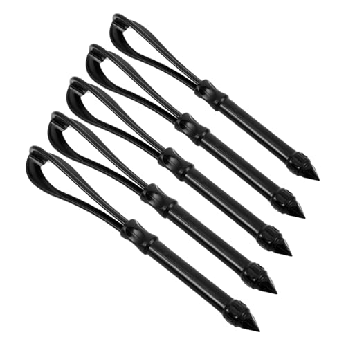 Healvian 5 Piezas Barra Para Mezclar Tinte Para El Cabello Color De Cabello Batición De Revuelo Agitador De Crema De Tinte Para El Cabello Black El Plastico Reutilizable
