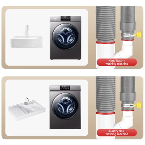 Conectores giratorios para desagüe con sellado antiolor para cocinas y baños, fácil instalación miniatura 5
