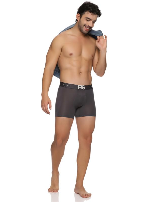 Image of ESSA Men's Ultra Soft Modal Fabric Trunk - Moisture Absorption with 4-Way Stretch | Breathable Contour Pouch | Microfiber Waistband with Spandex | Pack of 5