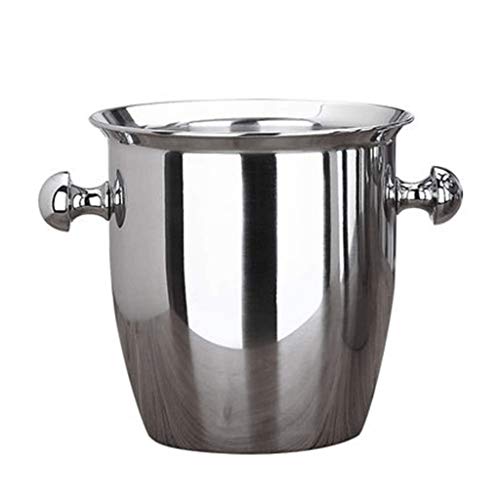 Cubo de hielo de acero inoxidable que evita el deshielo rápido con capacidad de 5L 2