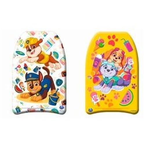 COLORBABY Patrulla Canina Tabla de Bodyboard 43.5x28.5x4 cm, 2 Modelos Surtidos, Espuma EVA Ligera, Diseño Personajes Patrulla Canina, para niños Desde 3 años, Playa o Piscina (77478)