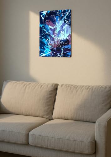 Image of NIJUKA Anime Printed Metal sheet Poster For Home And Room Decoration | For Anime Art Fans Boys And Girls (Sasuke chidori)