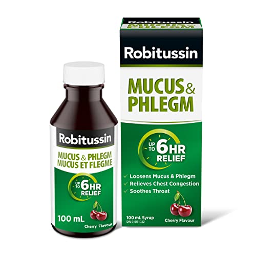 Robitussin Extra Strength Mucus & Phlegm Syrup, Alcohol Free, Cherry