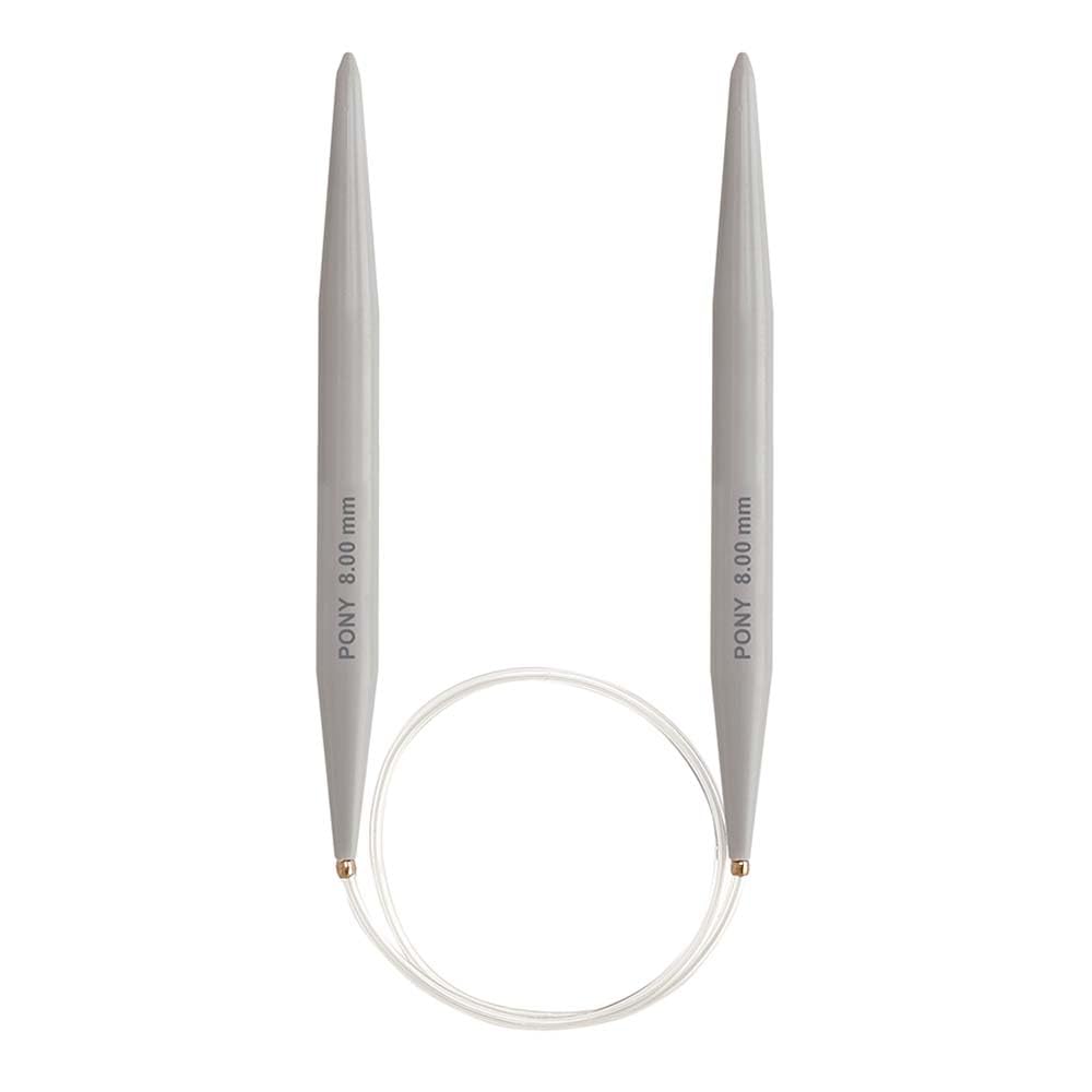 Pony Classic 40cm Fixed Circular Knitting Needles - 8.00mm (P47667)